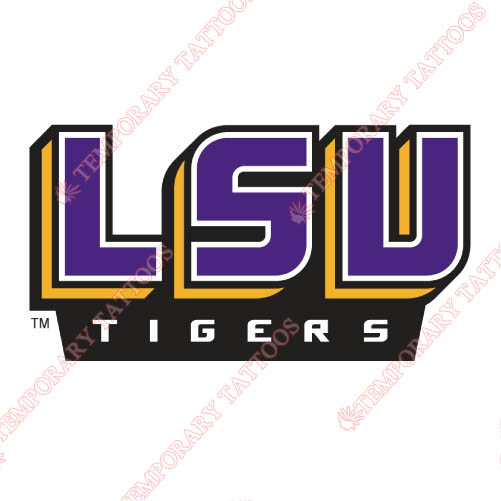LSU Tigers Customize Temporary Tattoos Stickers NO.4924